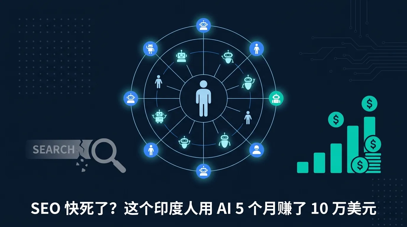 SEO 快死了？这个印度人用 AI 5个月赚了 10 万美元，然后又翻倍卖掉下一个